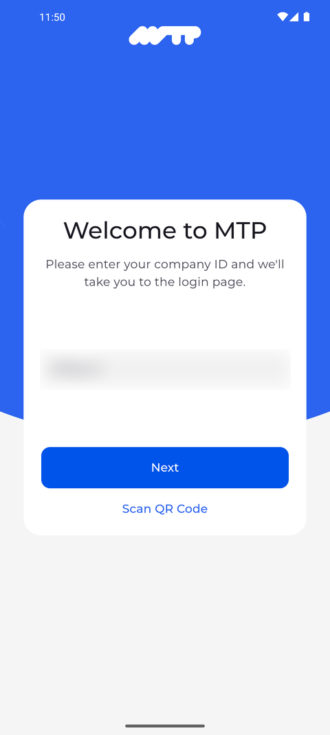 Screenshot: You are signed out and the app shows the sign-in screen again