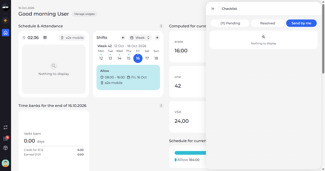 Screenshot: Send by me shows the requests you sent yourself